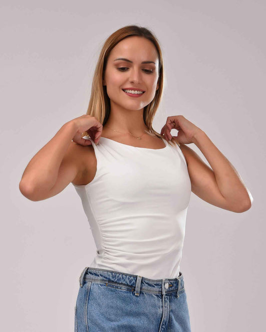 Ruching basic top