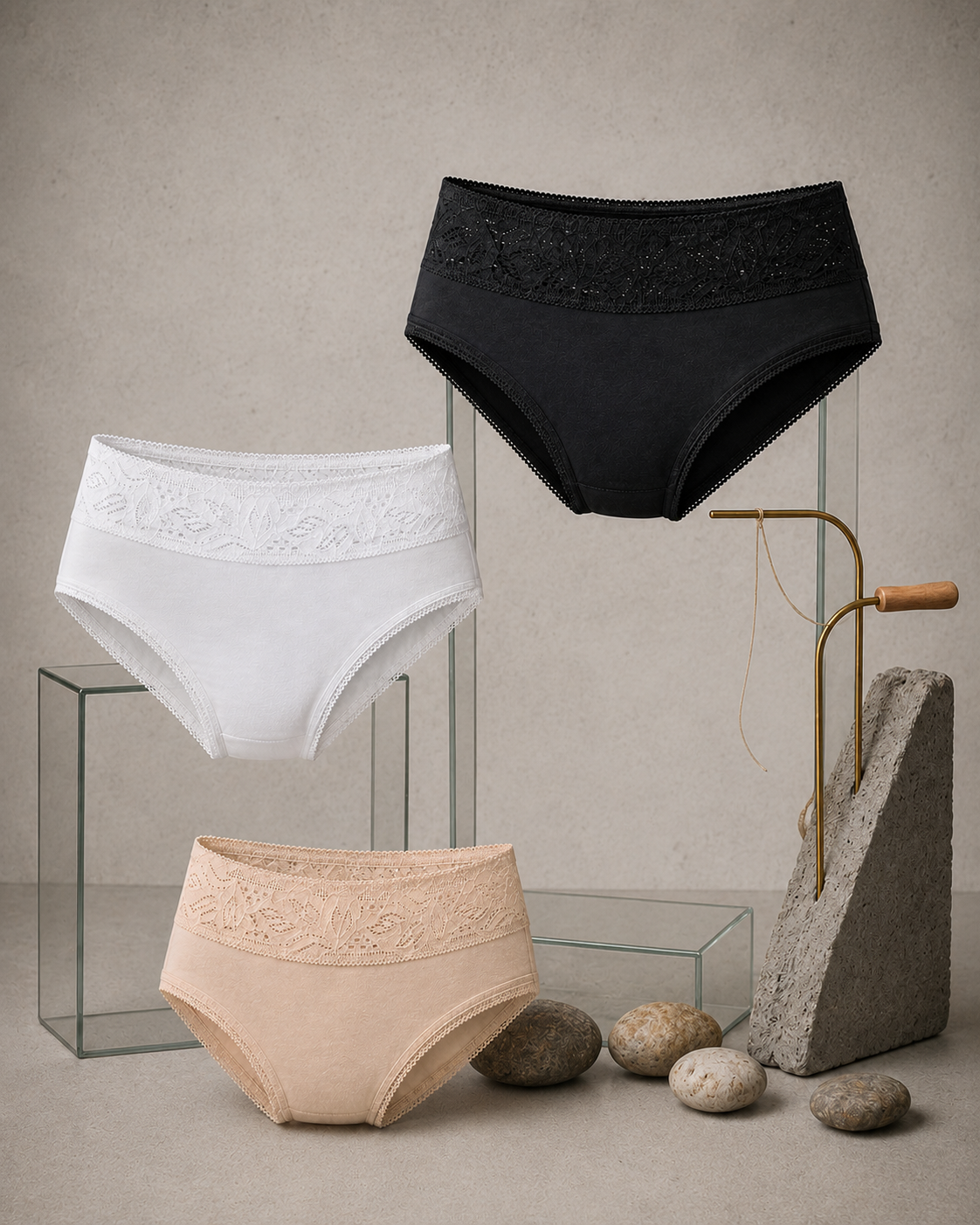 3-Pack Cotton Cloud Bikini