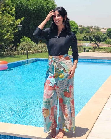 Printed Cash Pants