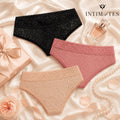 3-Pack Lace Floral Bikini