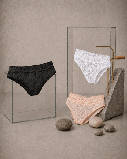 3-Pack Lace Floral Brief