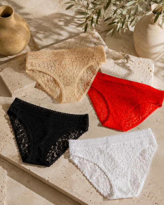 3-Pack Lace Cheetah Brief