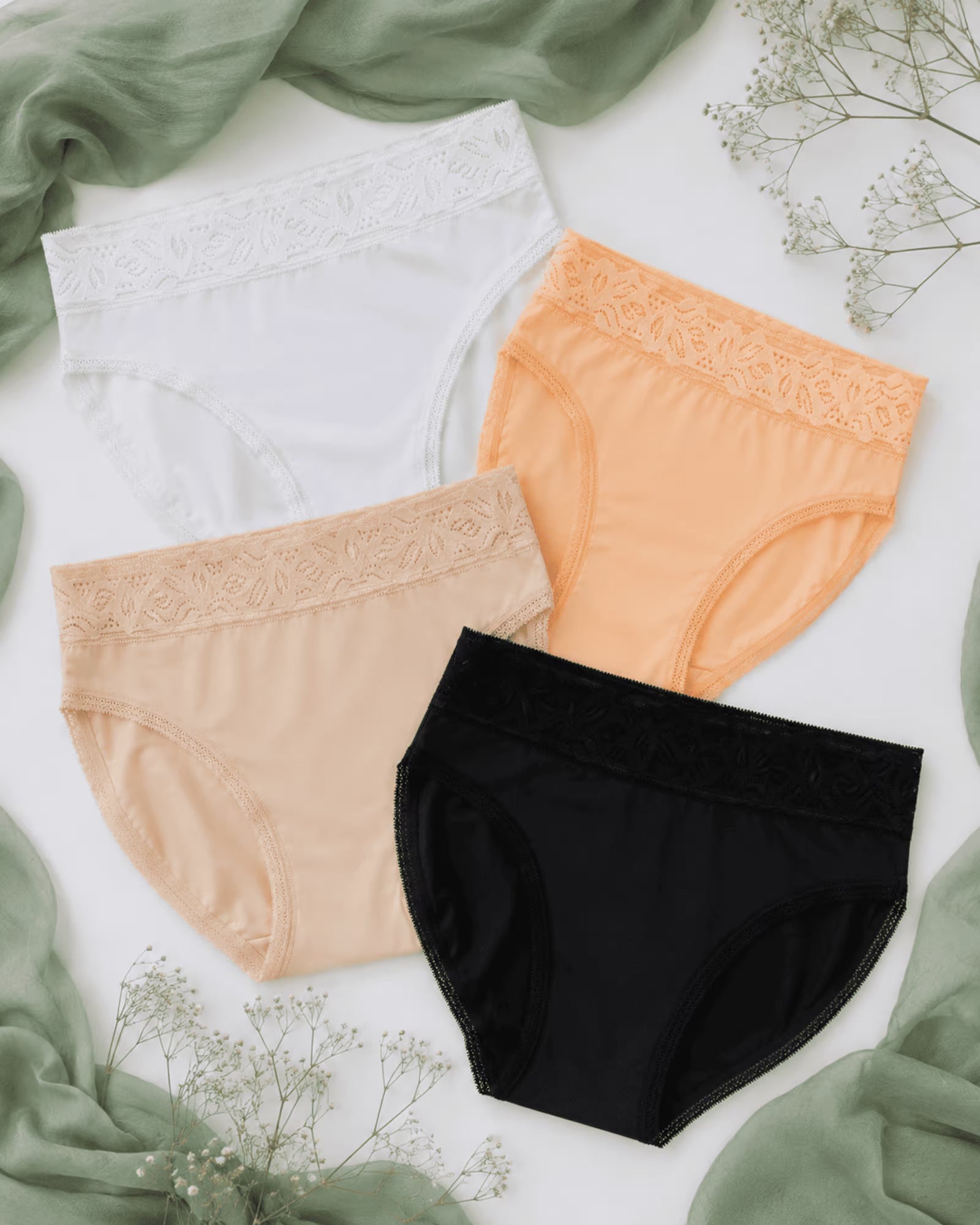 3-Pack Satin Bikini