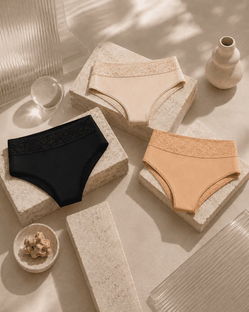 3-Pack Satin Bikini