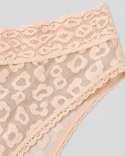 3-Pack Lace Cheetah Brief