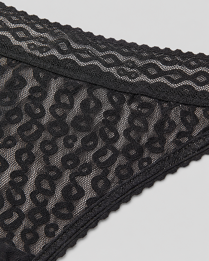 3-Pack Lace Cheetah Brief