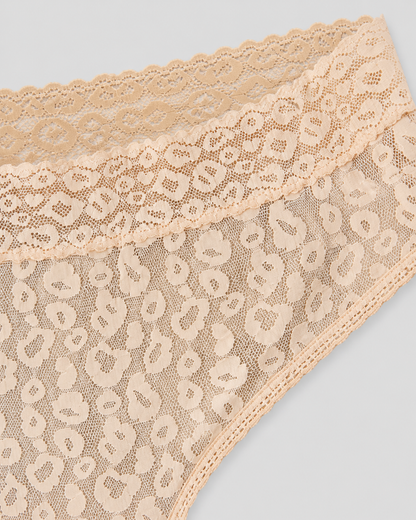 3-Pack Lace Cheetah Bikini